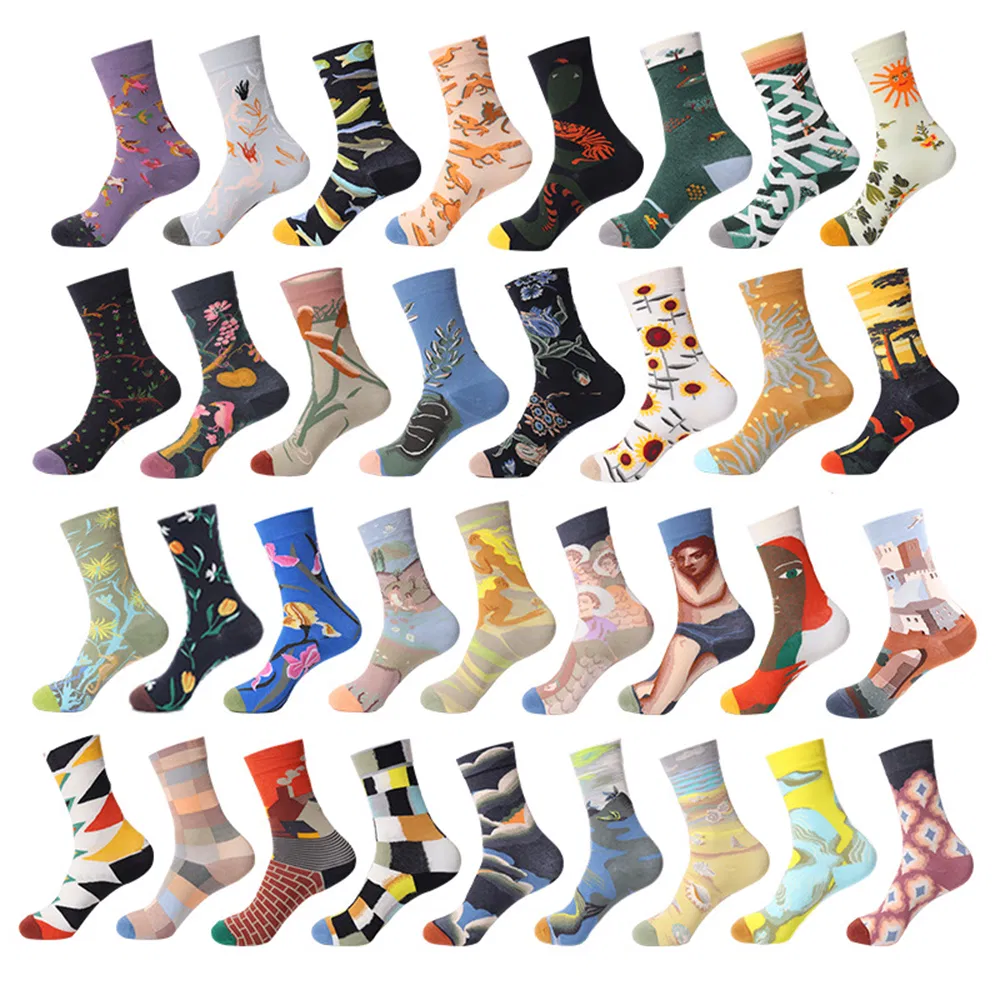 Meias Ankle Estampadas da Moda para Futebol e Basquete