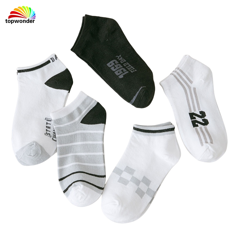 Personalize e venda por atacado todos os tipos de meias listradas casuais para esportes de verão em muitas cores a baixo preço