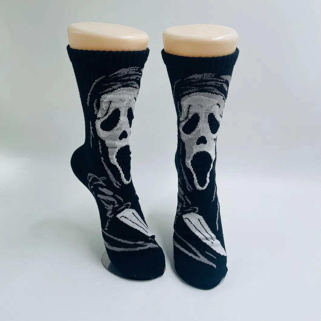 Meia de Algodão Grande Cabeça Ghost Face Personalizada