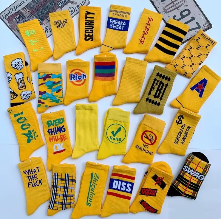 Fabricante Meias Personalizadas de Bambu Cardado Imprima Seu Próprio Design de Logo Meias de Algodão para Esporte