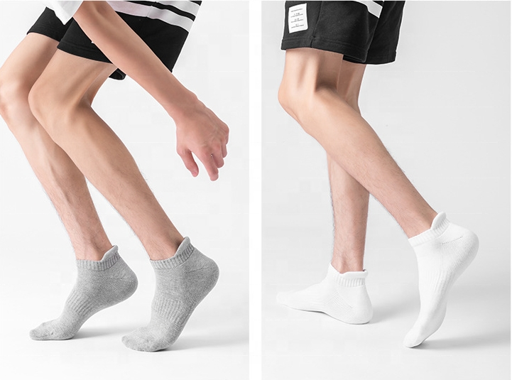 Meias Casuais Masculinas de Algodão Macio de Alta Qualidade para Negócios e Esportes, Meias Ankle para Homens