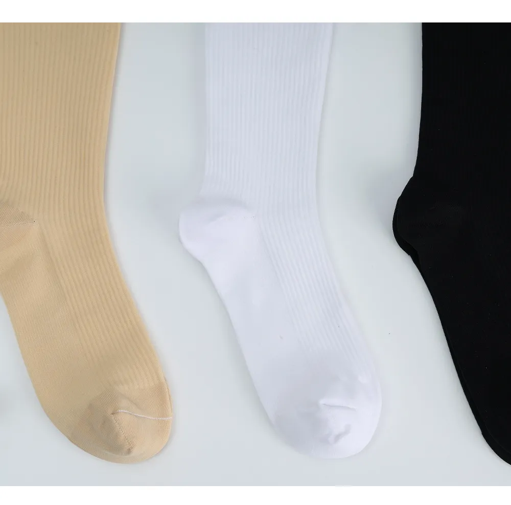 Meias de Compressão de Nylon Elástico Profissional para Mulheres e Homens para Corrida e Esportes 200n