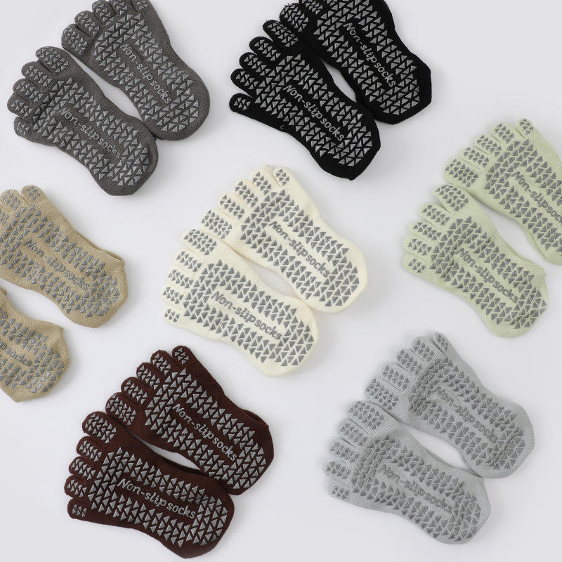 Novos Produtos Meias de Yoga Personalizadas com Grip de Silicone Antiderrapante para Prática de Yoga