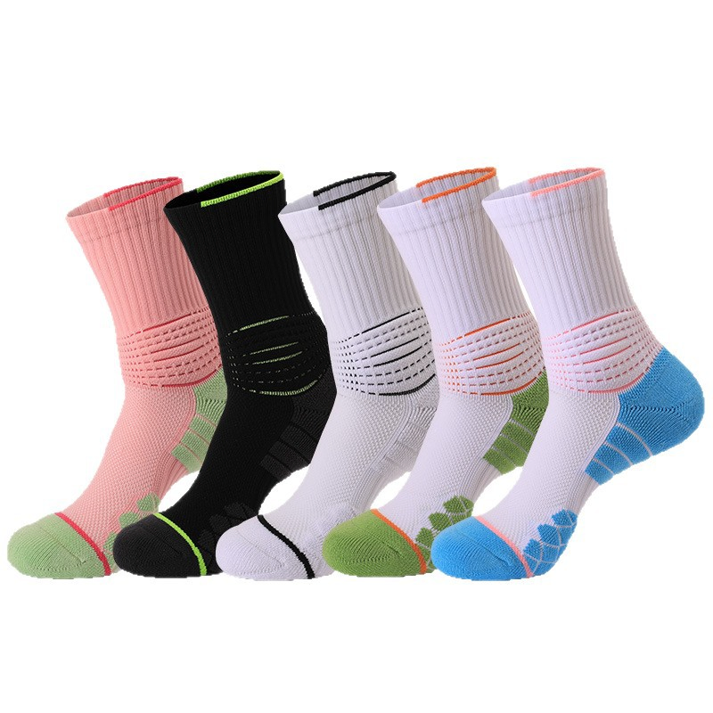 Meias Esportivas Masculinas Atacado Meia-Calf Basquete Toalha Corrida