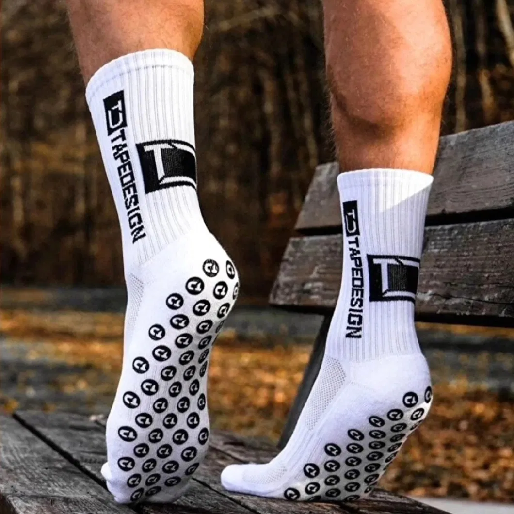 Meias Esportivas Antiderrapantes para Futebol, Basquete, Ciclismo e Outros Esportes para Homens