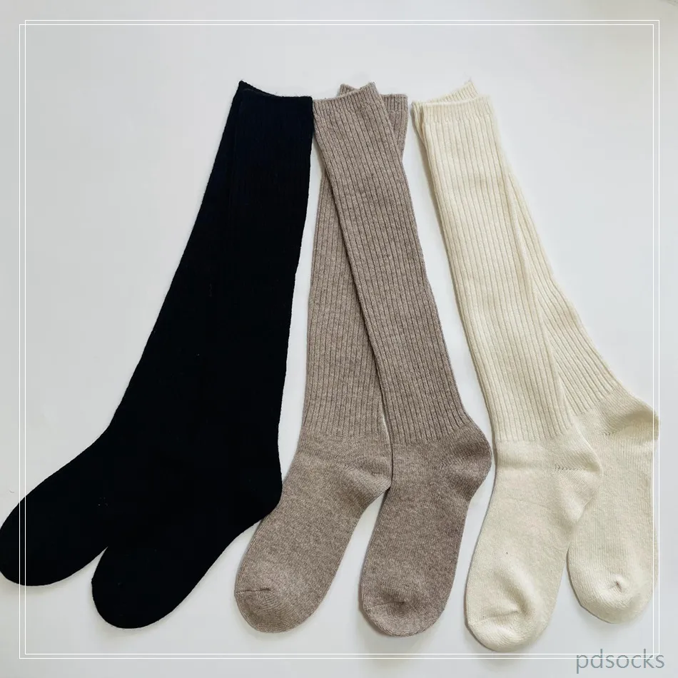 Meias de Lã Personalizadas Meias Femininas Meias Longas Tricotadas Meias de Cano Médio