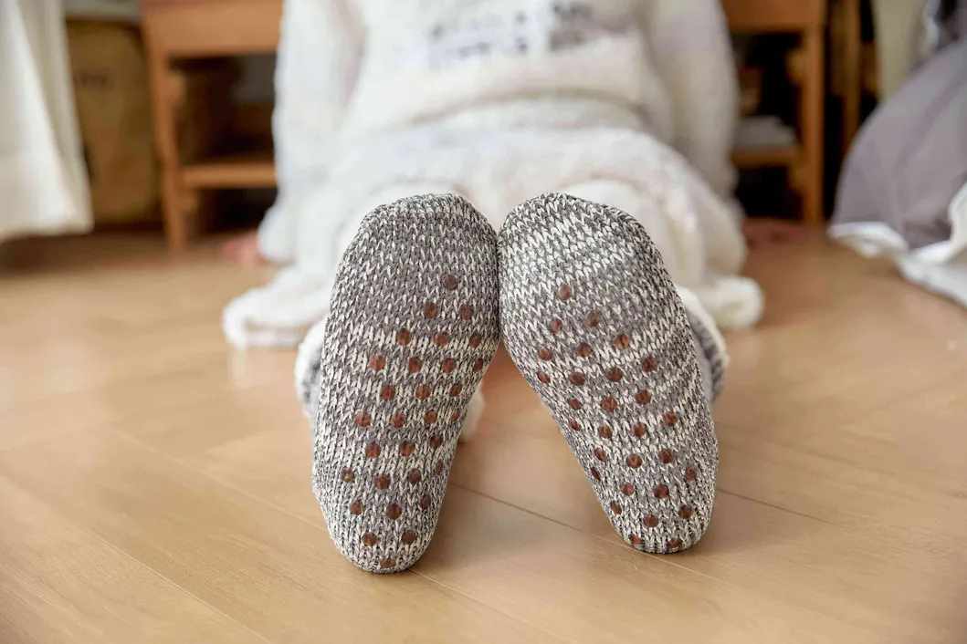 Meias de Inverno Quentes de Lã Fofas de Acrílico Confortáveis para o Natal em Cabana de Sherpa para Uso Interno