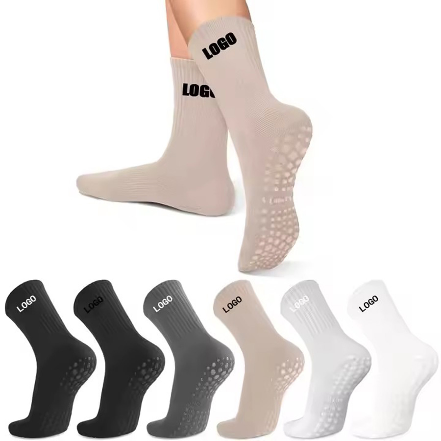 Meias de dança, gravidez, yoga e pilates para mulheres, com logo personalizado, tricotadas, antiderrapantes e de alta qualidade