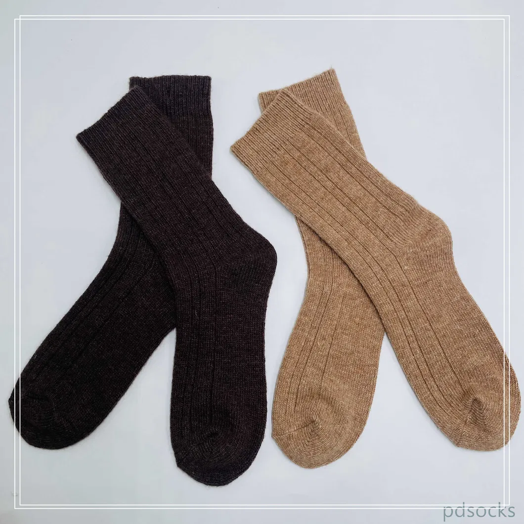 Meias térmicas de lã para adultos com 10% meias de bota de caxemira