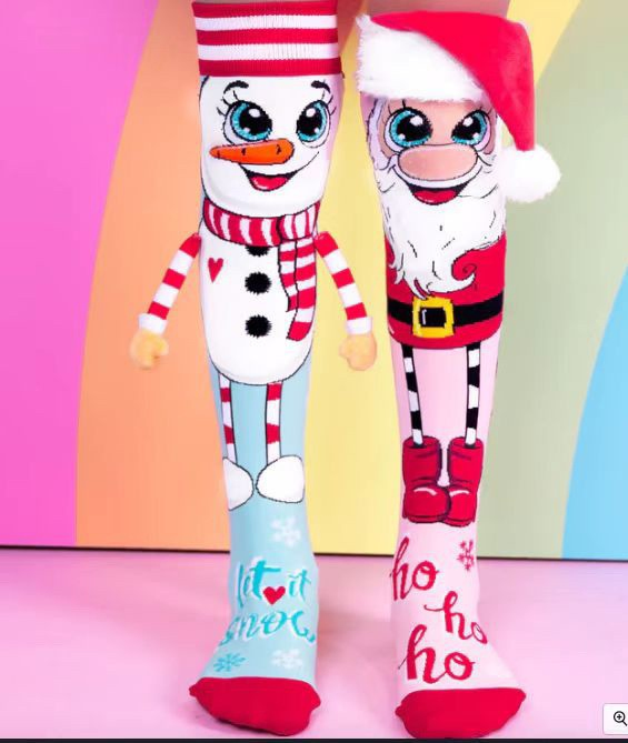 Meias Coloridas 3D de Desenho Animado para Crianças - Estilo Moderno até o Joelho