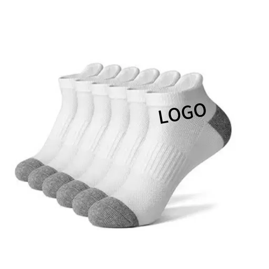 Meias descartáveis de logo personalizado, meias de bambu, meias de algodão para homens, meias de tornozelo