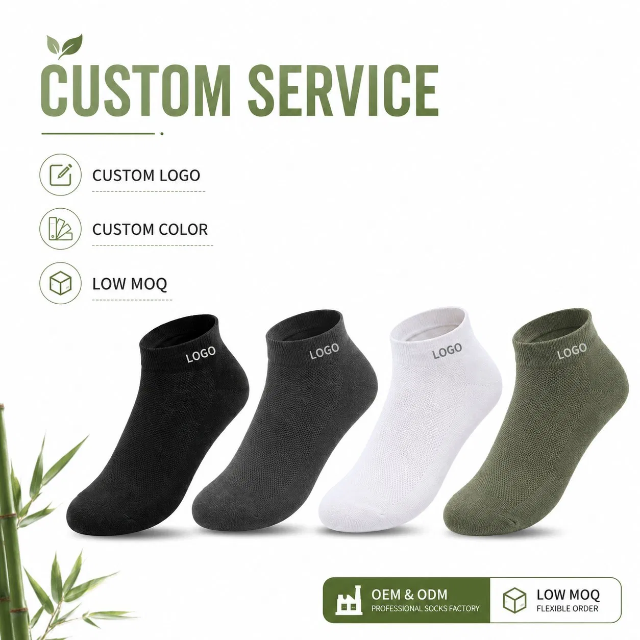 Calcetines Personalizados Custom Logo Dress Bamboo Business Men Premium Cotton Bamboo Socks