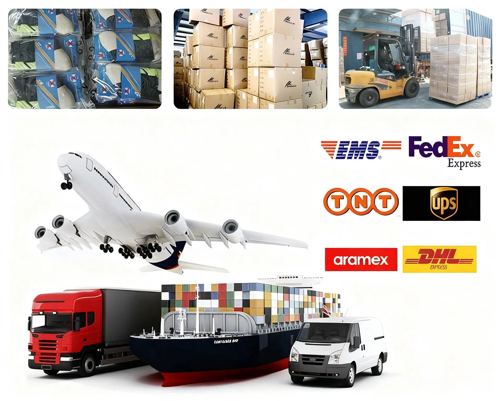 Embalagem e envio de meias esportivas
