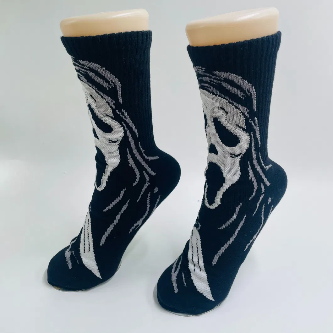 Meia de Algodão Grande Cabeça Ghost Face Personalizada