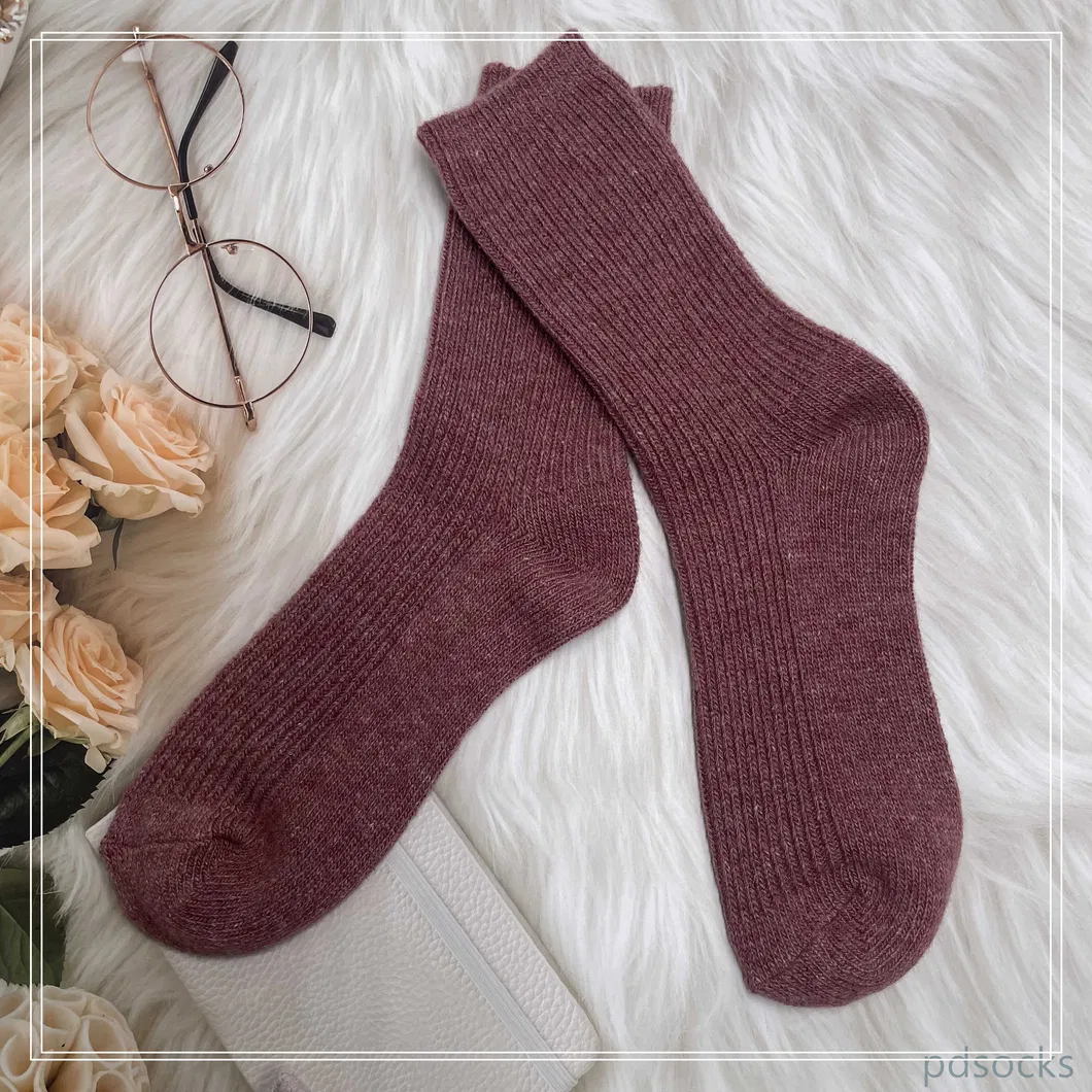 Meias térmicas de lã para adultos com 10% meias de bota de caxemira