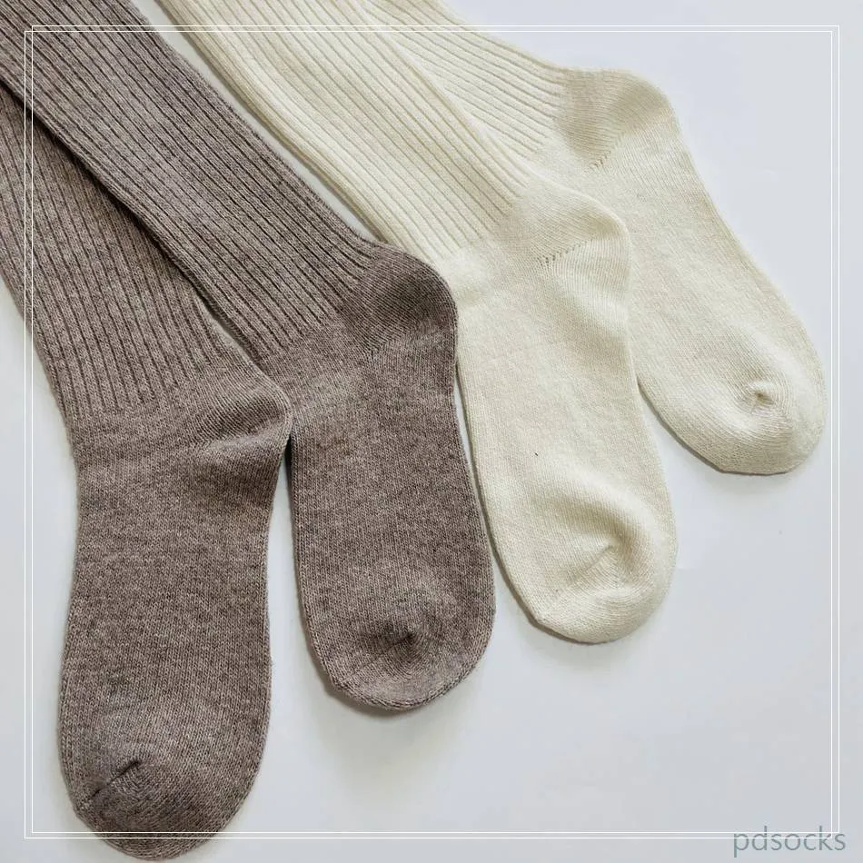 Meias de Lã Personalizadas Meias Femininas Meias Longas Tricotadas Meias de Cano Médio