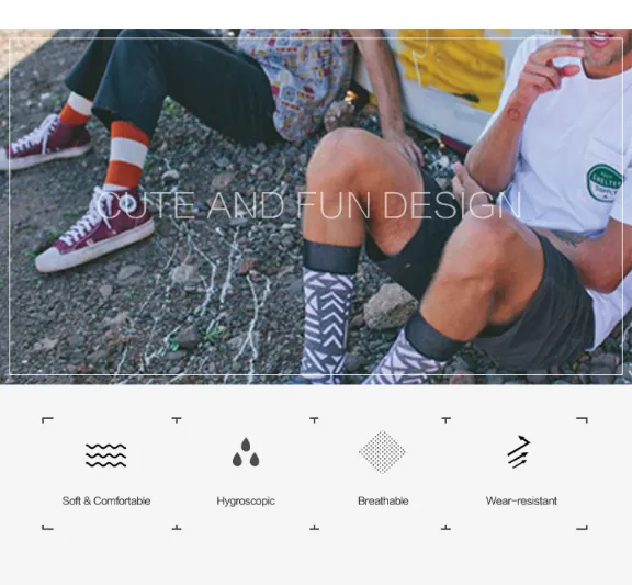Apresentação das meias de moda personalizadas