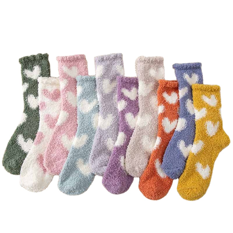 2026 Meias Térmicas Quentes Personalizadas de Terry Fuzzy para o Inverno para Mulheres
