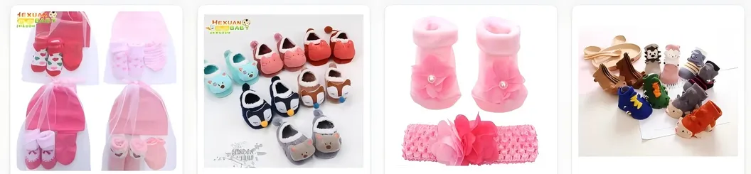 Meias de Tricô Fofas para Meninas Bebês, Meias Casuais de Verão para Bebês com Solas de Borracha Antiderrapantes, Cano Alto em Algodão Respirável para Crianças Pequenas