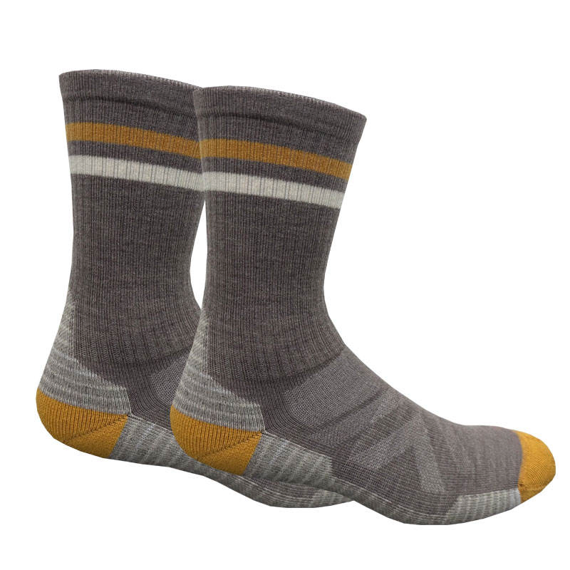 Meias de Caminhada de Mistura de Lã Merino de Alta Proporção Personalizadas, Quentes e com Almofada, Meias para Esportes ao Ar Livre para Homens e Mulheres