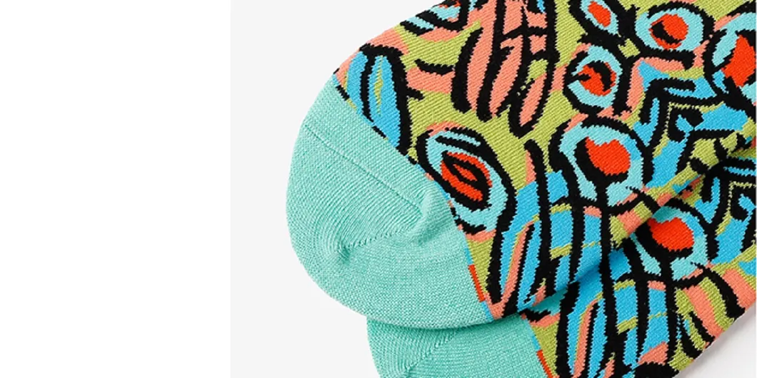 Meias de algodão coloridas para homens, mulheres e crianças, moda, atacado