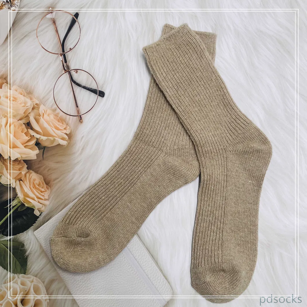Meias térmicas de lã para adultos com 10% meias de bota de caxemira