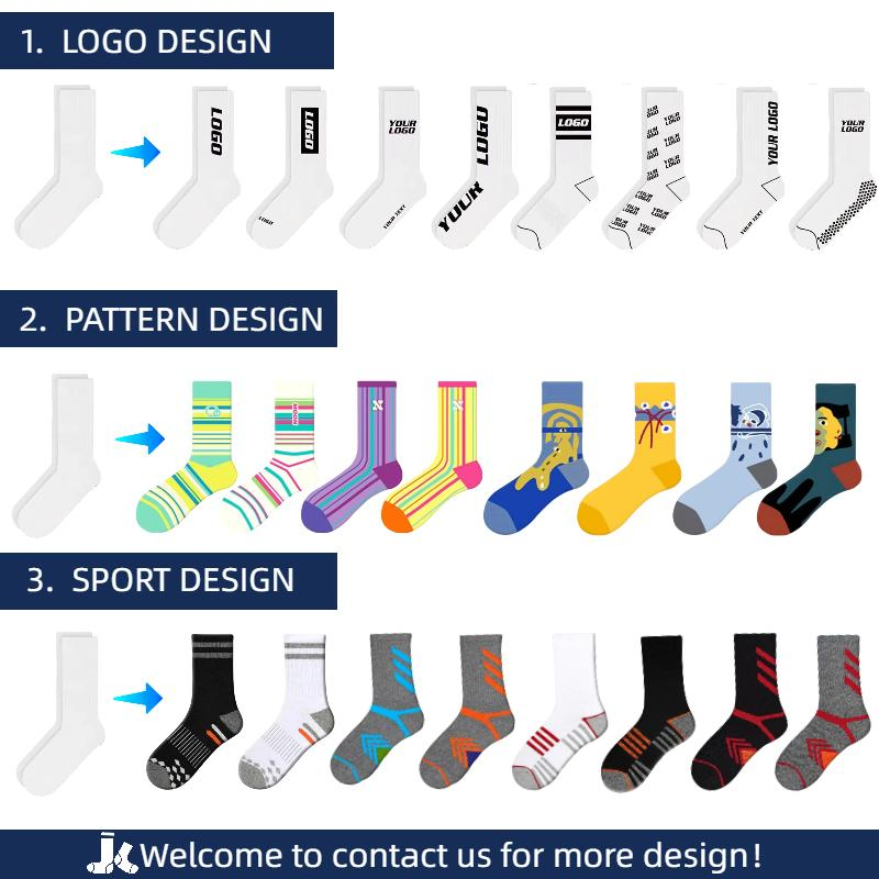 Fabricante Atacadista Vestuário Logotipo Marca Embalagem Respirável Meias de Algodão Masculinas Personalizadas para Negócios