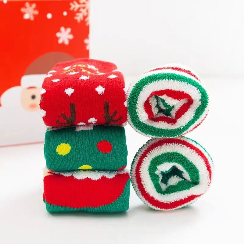 Meias de Natal para Homem Usar Uniforme Feliz Vestuário Socken Inverno Crew 100% Algodão Novo Presente de Férias de Ano Novo Meias