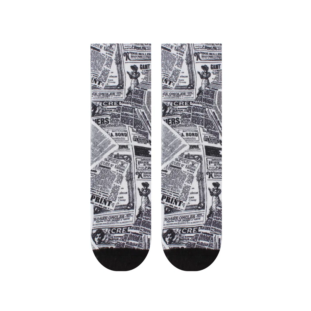 Meias Sports Custom Patterns estampadas em 3D em tecido de qualidade