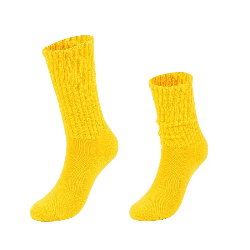 Meias Retro Coloridas Empilháveis para Moda Trendy
