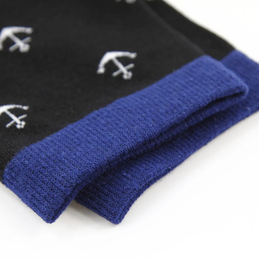 Meias curtas casuais de algodão jacquard personalizadas para homens, mulheres e unissex