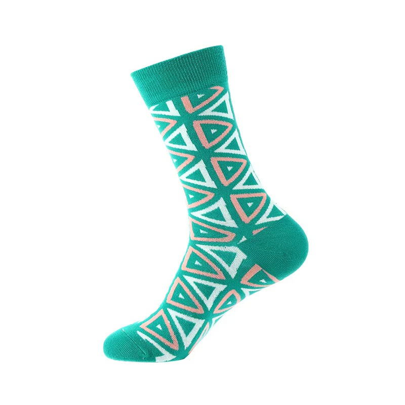 Design Personalizado Atacado Meias Vibrantes Coloridas Absorventes de Suor Duráveis Premium