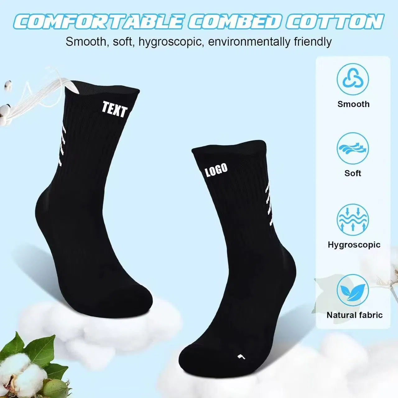 Meias Térmicas para Homens com Design de Logo Personalizado