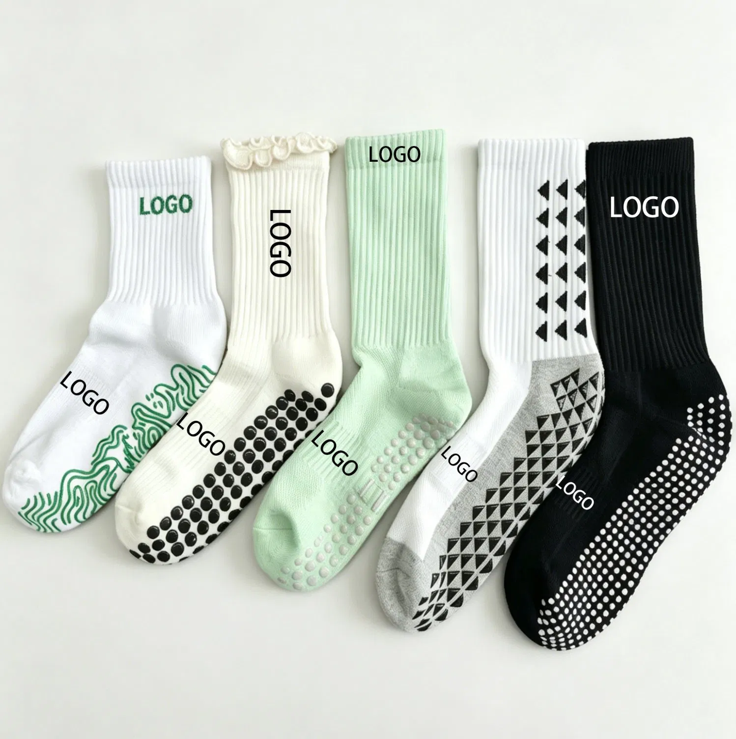 Meia Personalizada em Lote Design de Logo Personalizado Meias de Algodão para Homens com Antiderrapante