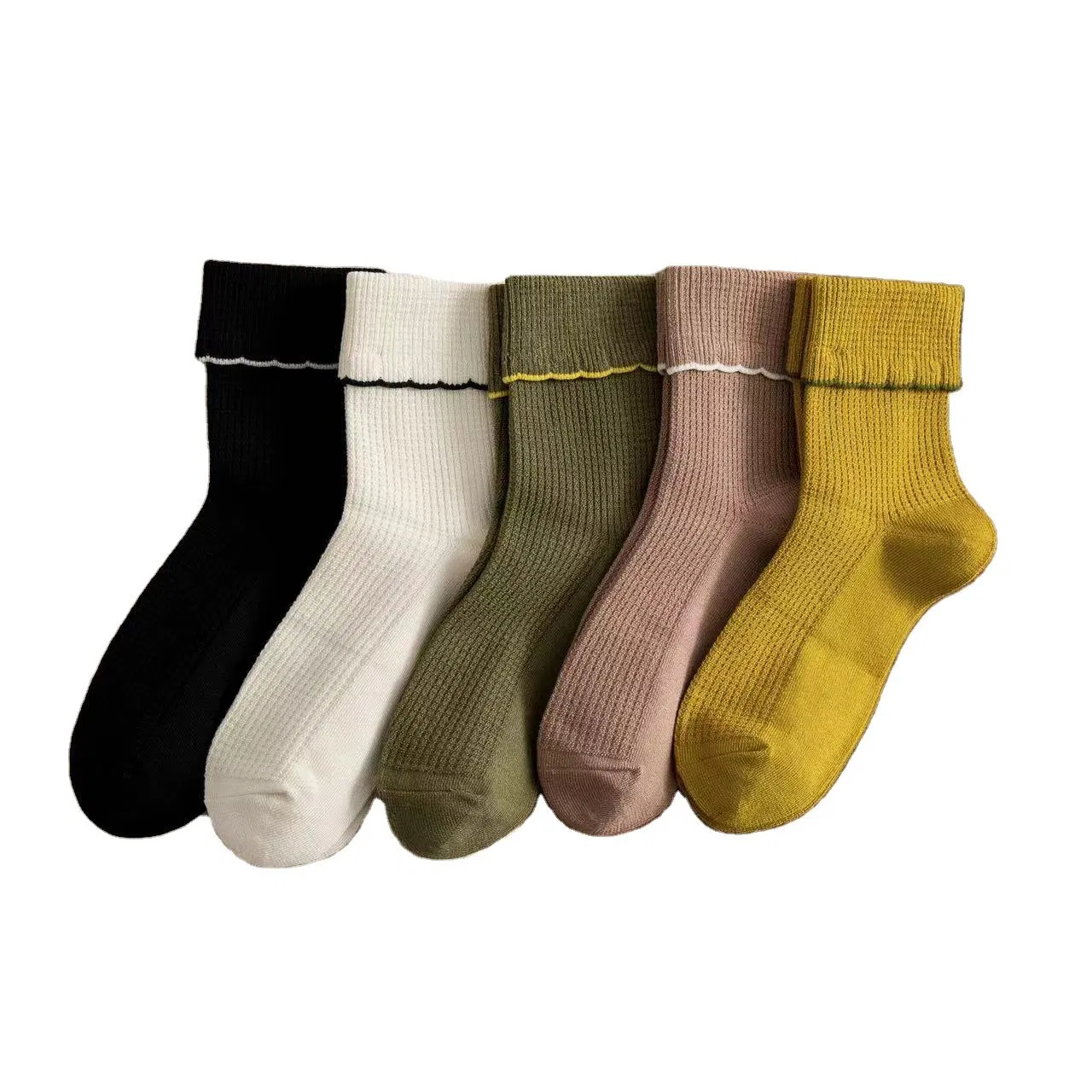 Meias Bobby Xinanghui para mulher meias Bamboo Fiber Cotton respirável Crew
