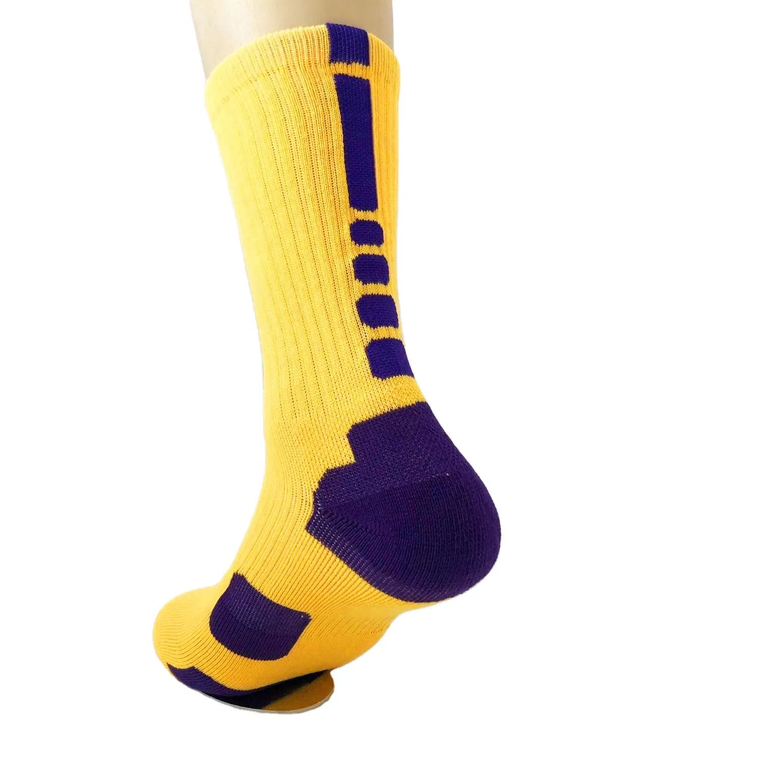 Amostra Grátis Meias Coloridas para Esportes Masculinas Meias de Algodão com Logo Personalizado Meias de Basquete para Homens e Crianças