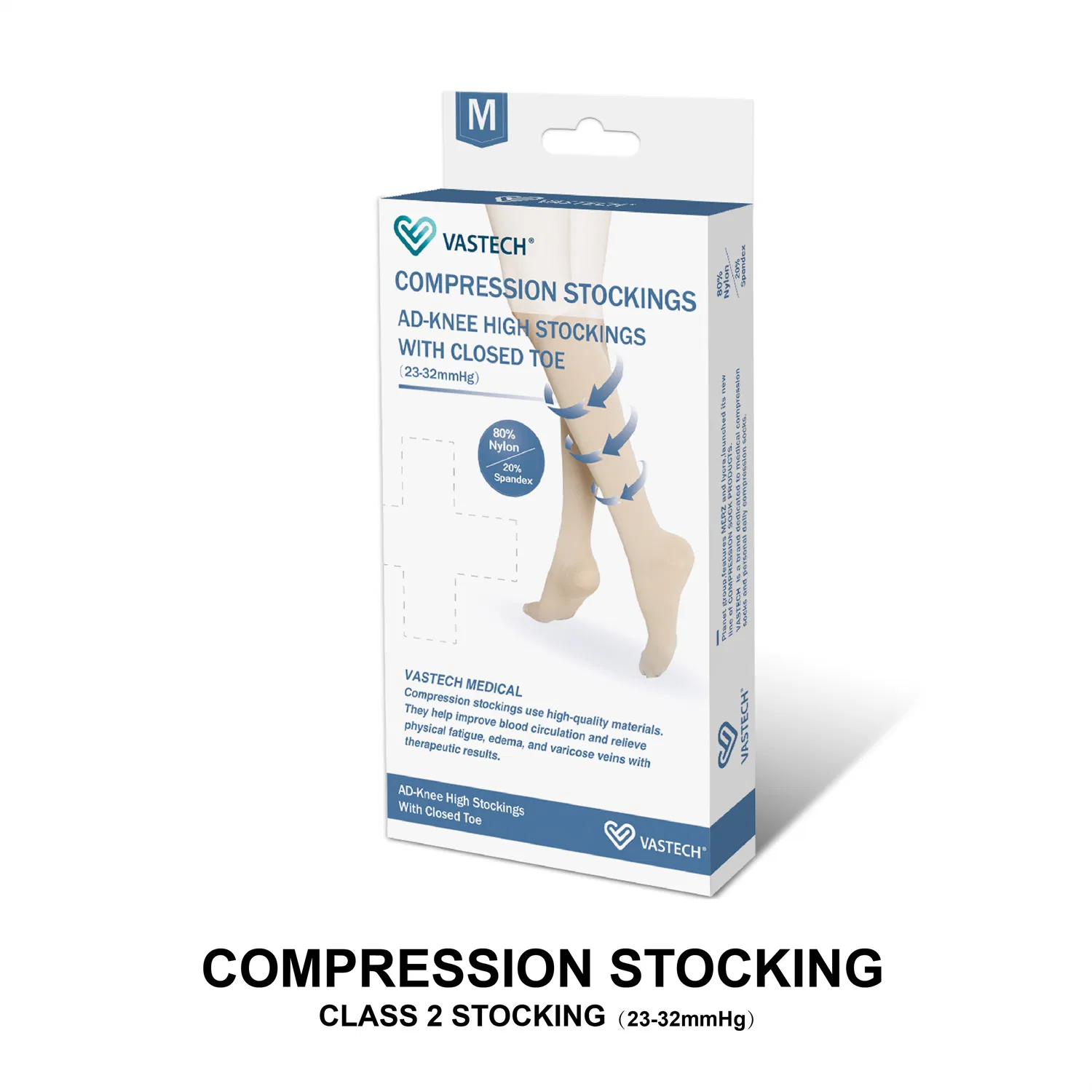 Meias de Compressão Anti Embolia de Fábrica 23-32mmhg Meias Médicas