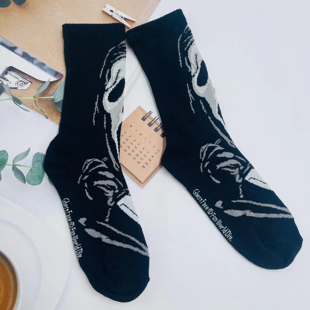 Meia de Algodão Grande Cabeça Ghost Face Personalizada