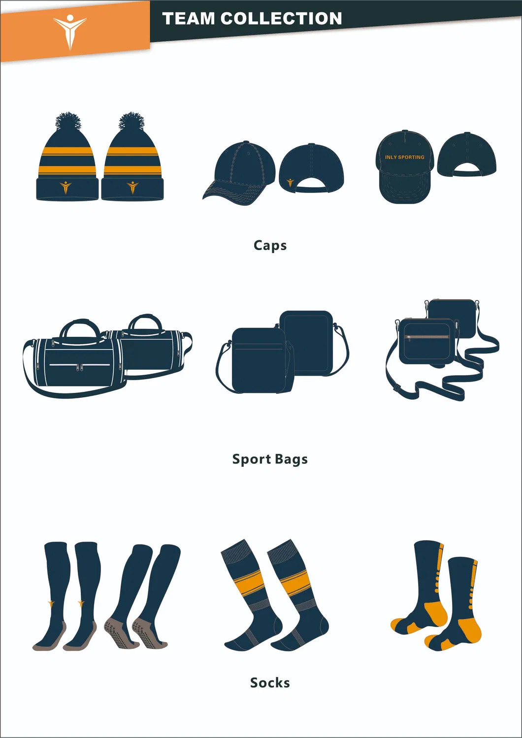 Meias esportivas amostra de design 1