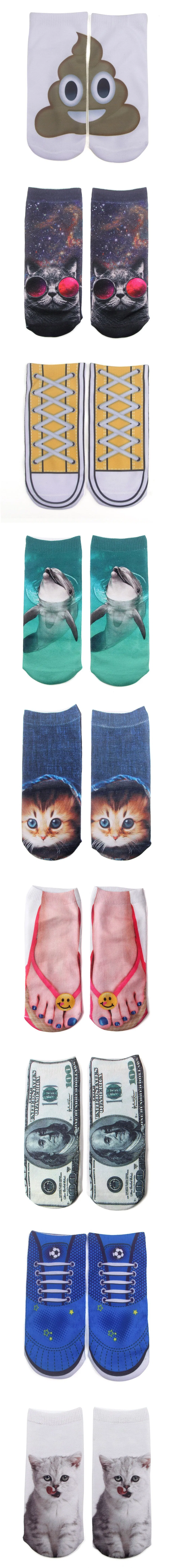 Meias Divertidas Malucas Unissex Legais e Funky 3D Meias Estampadas e Padronizadas para Meninos Meias Tubulares de Novidade Atlético