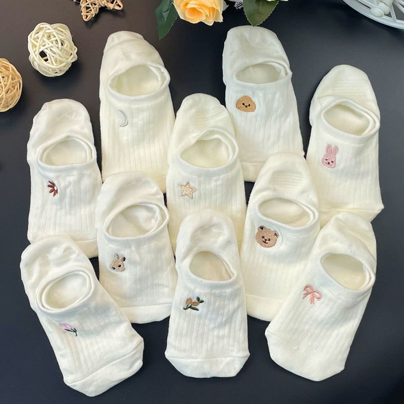 Meias personalizadas Xianghui de boca rasa, invisíveis e respiráveis, de moda, por grosso
