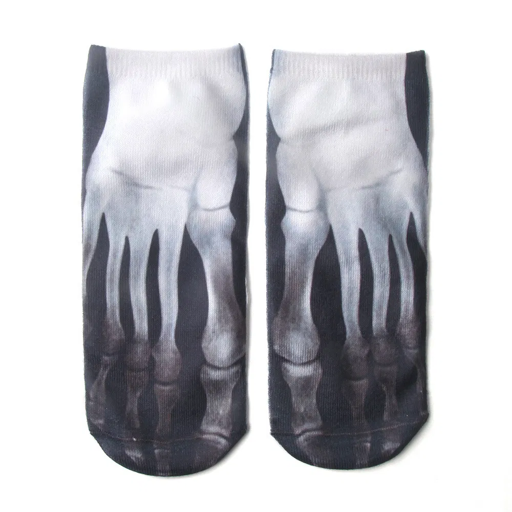 Meias Flip Flop Baixas, 3D Meias com Padrão, Meias Flip Flop Personalizadas Casuais, Meias Baixas Engraçadas e Malucas
