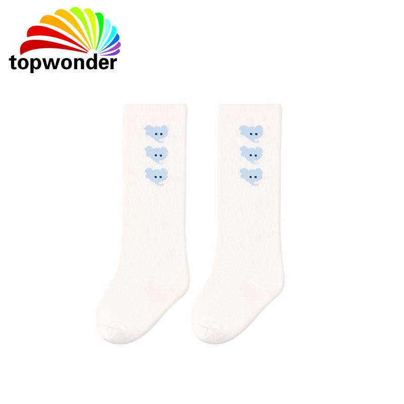 Personalize e venda por atacado meias infantis de algodão até o joelho em muitas cores a preços baixos
