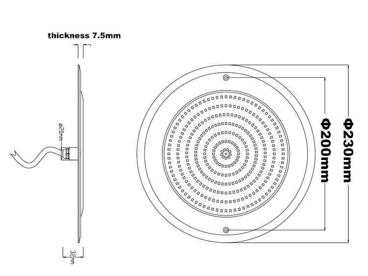35W Resin Filled Pool Light details