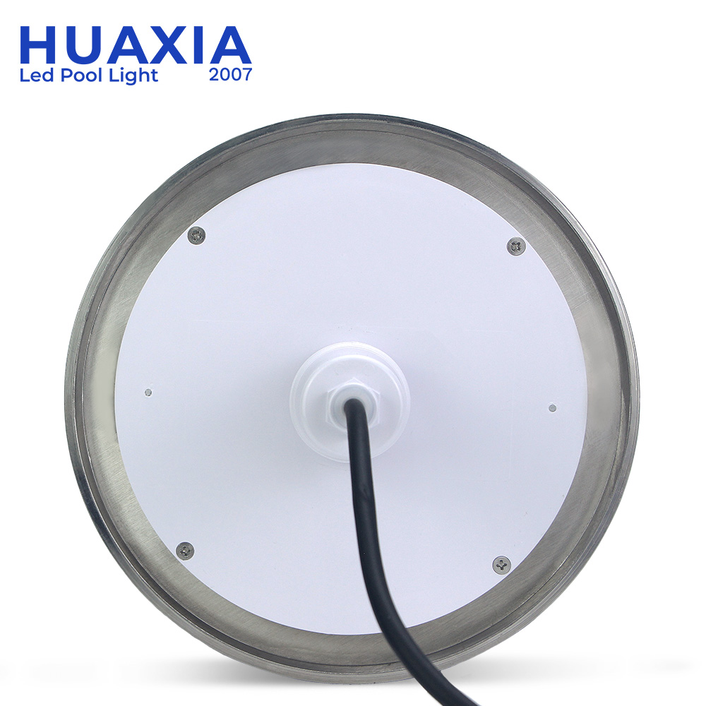 Huaxia 1-1/2inch Vinyl Piscine Fiber 35W RGB Remote 316SS Slim Flat Liner Pool Light Underwater Lighting