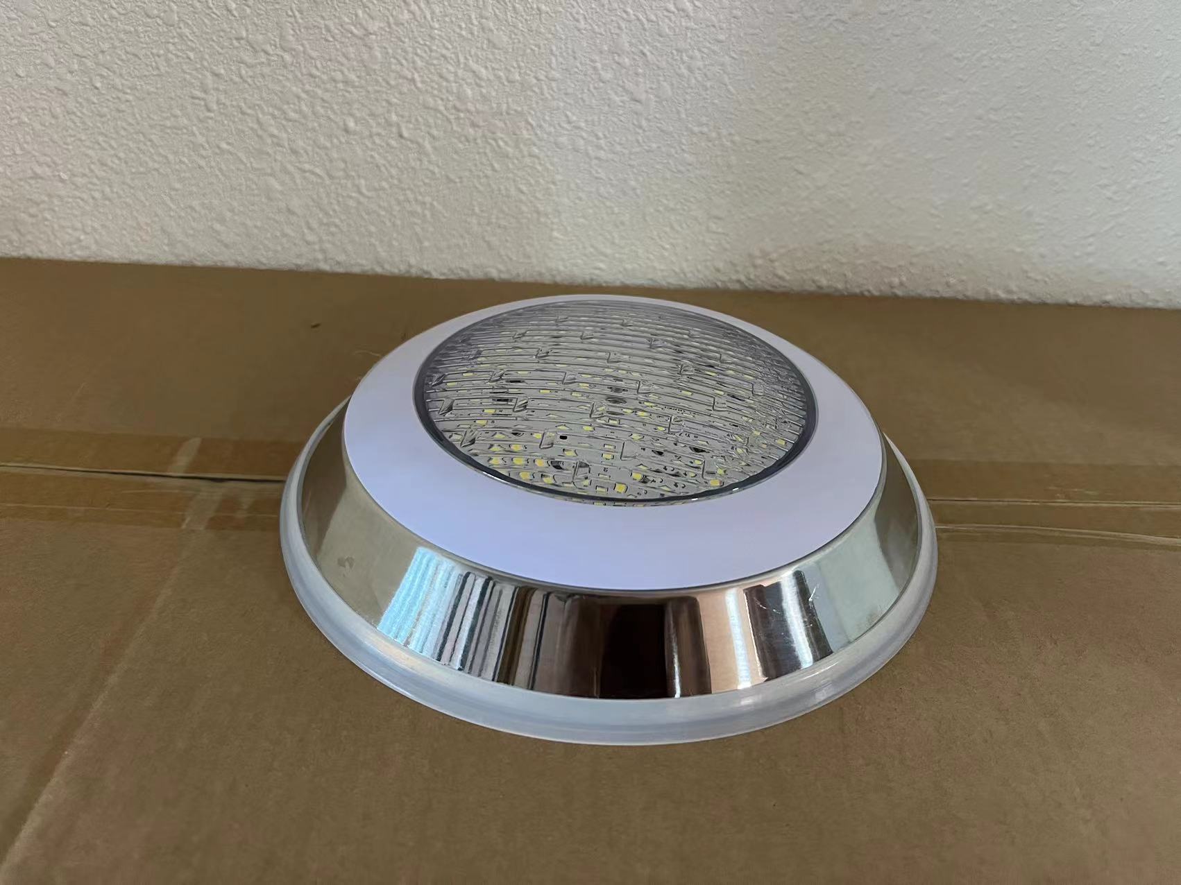 12W RGB Cool White LED Pool Light Stainless Steel Body IP68 Rating Surface Blue &amp; White 6W 18W For Swimming Pool