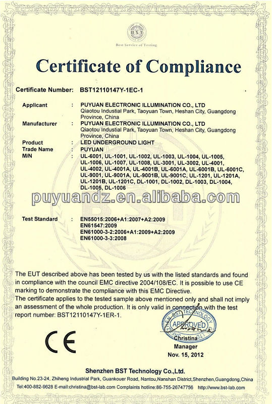 Certificate of Compliance