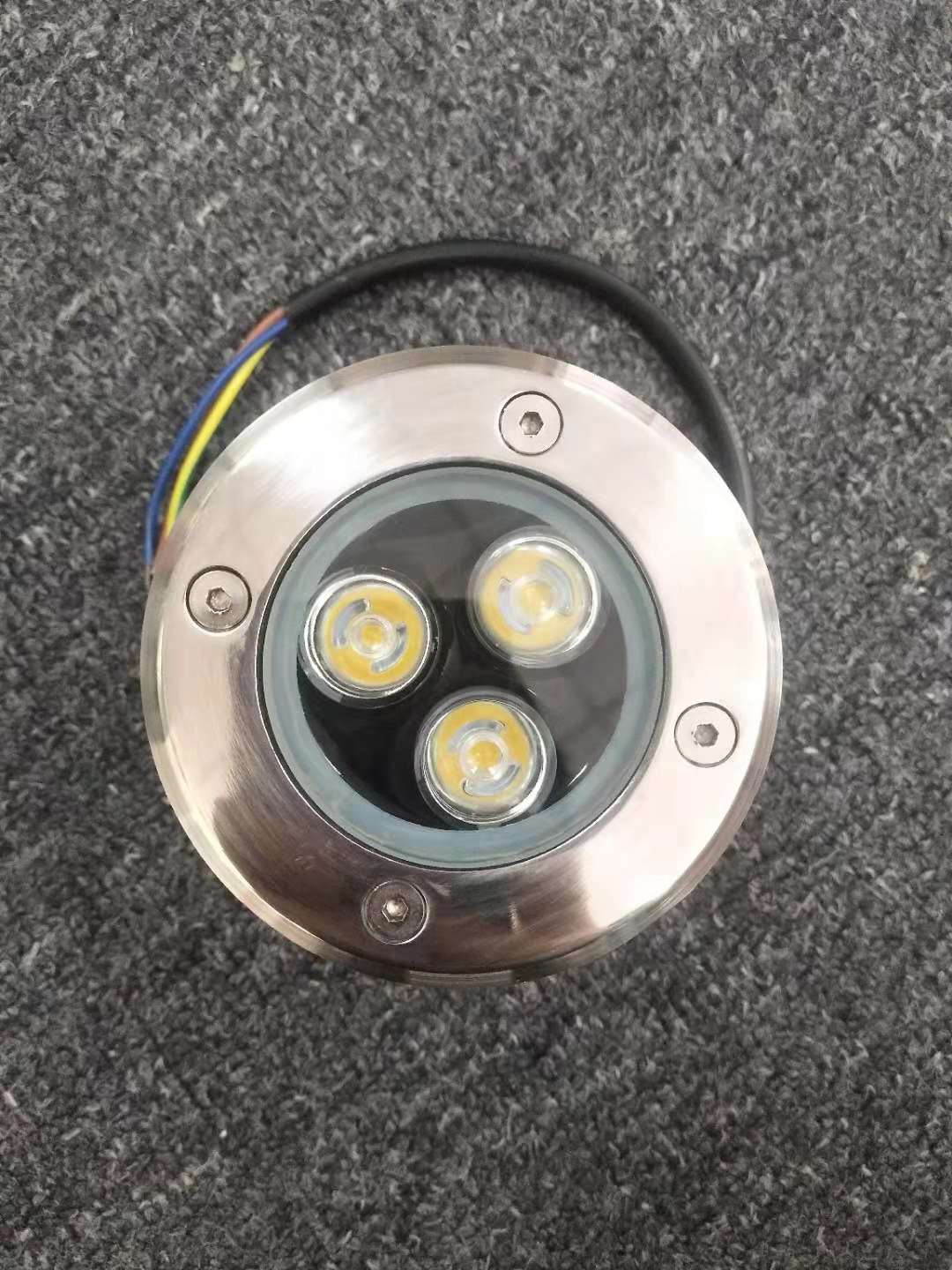 3W Buried Underwater Lights RGB Color Changing IP68 Round Underground LED Recessed Pool Light For Pond Fountain