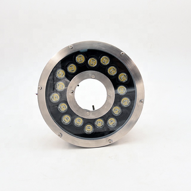 Underwater LED Fountain Light, Stainless Steel IP68 Submersible RGB Low Voltage 12V/24V Garden Villa Pool Light