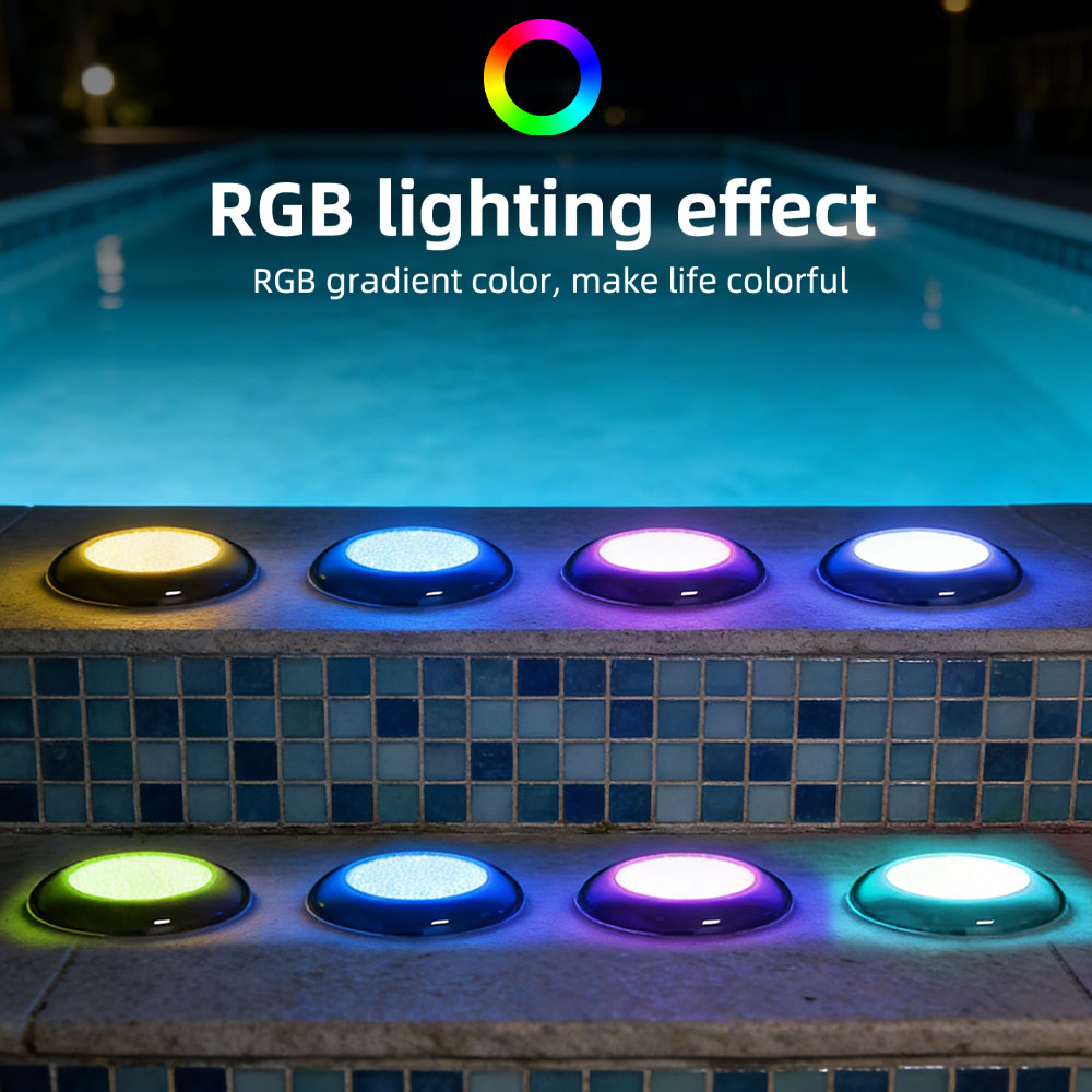 Wireless LED Pool Lights, IP68 Waterproof Underwater Swimming Pool Lights, Color-Changing Pool Lighting